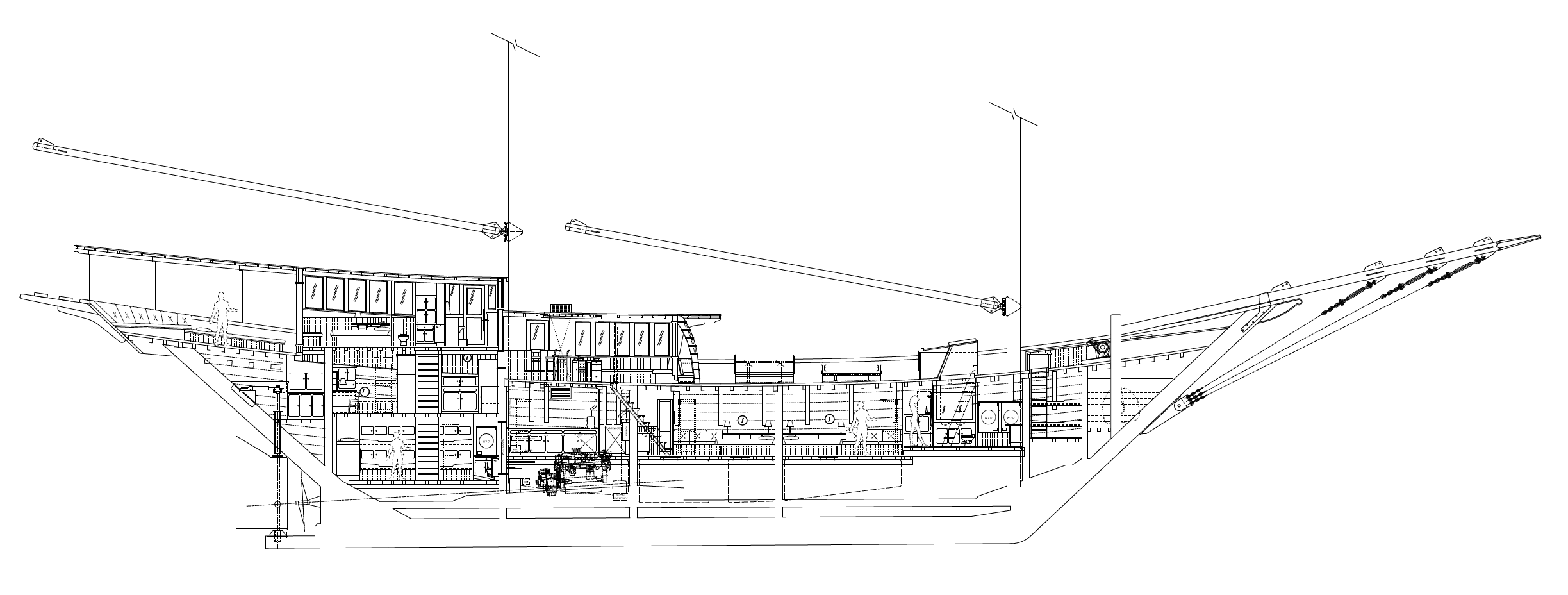 38m AMANDIRA Interior Profile - Kasten Marine Design, Inc.