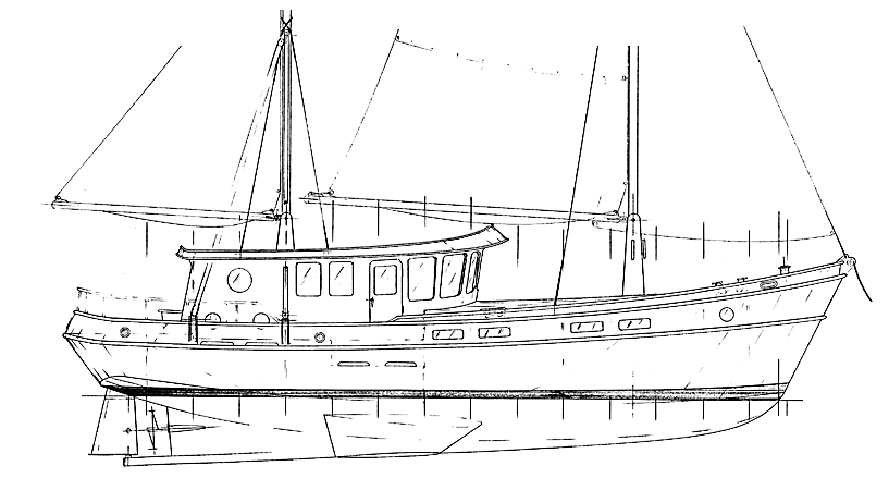 Greatheart 48 - An Aluminum Trawler Yacht by Kasten Marine Design, Inc.