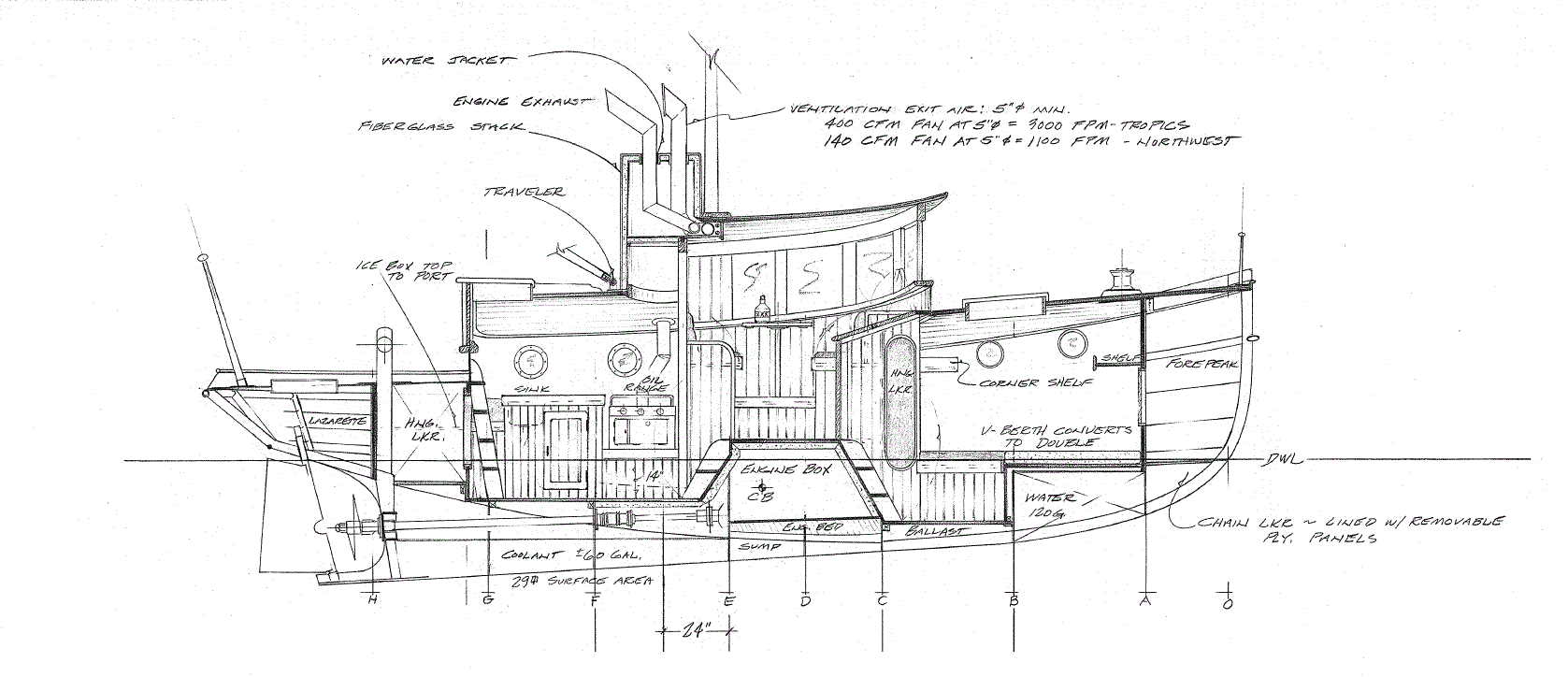 Tugboat Plans Drawings