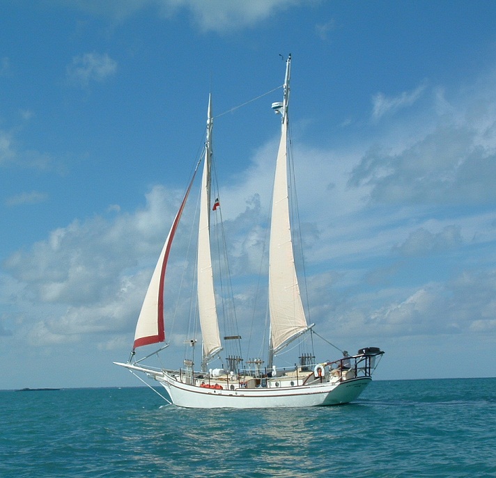 Many may question the choice of a gaff schooner rig in light of the