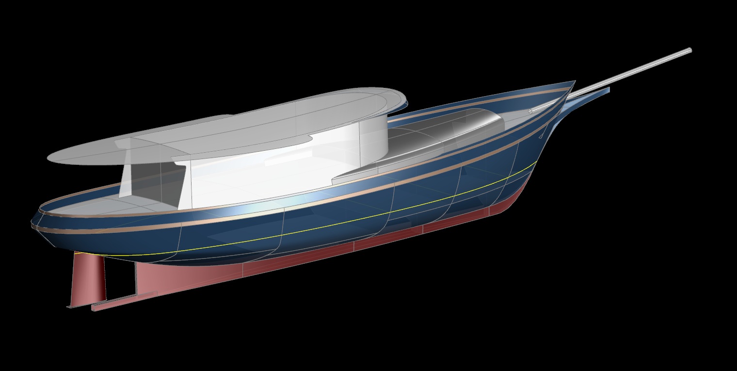 80' Steamer Yacht - Kasten Marine Design, Inc.