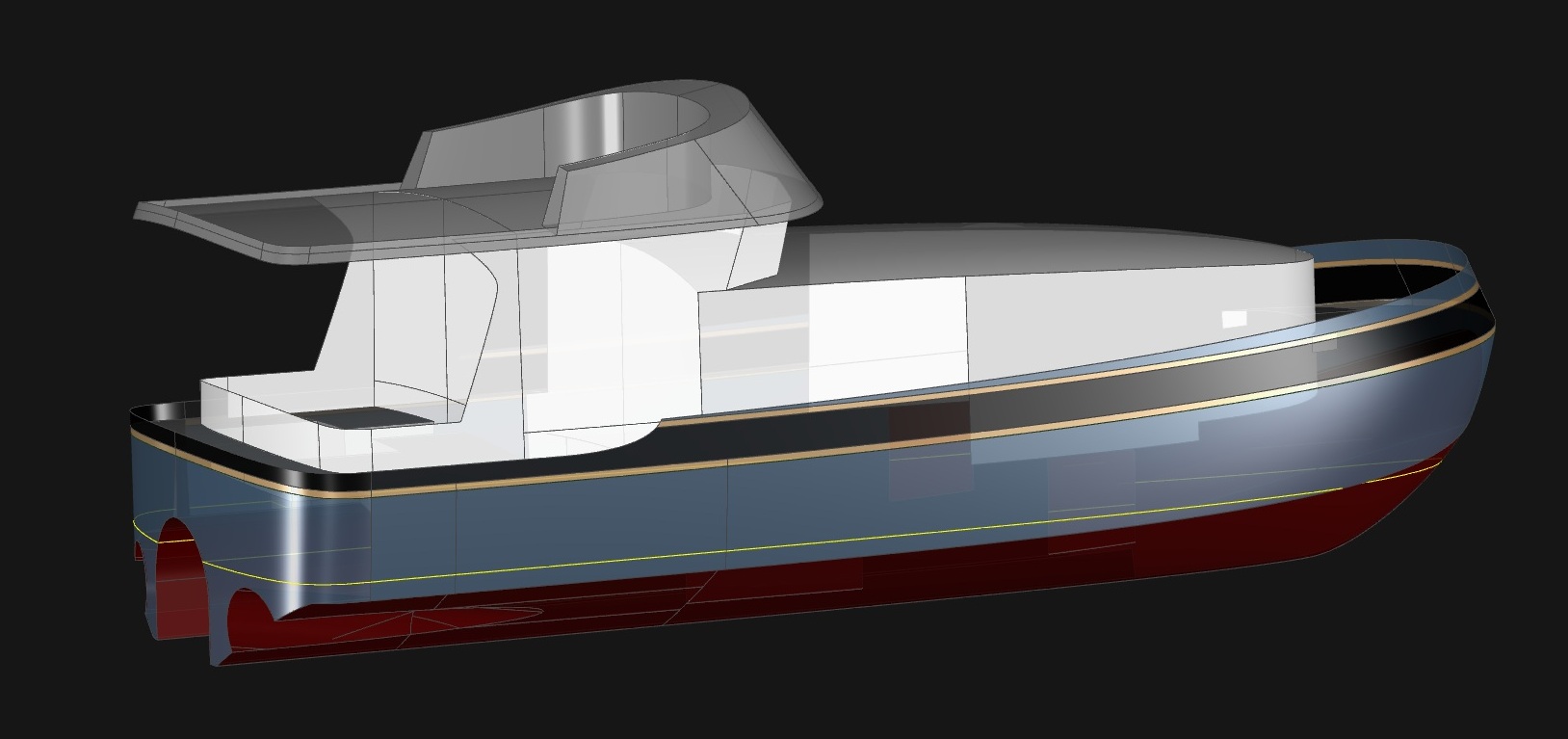 50 Tunnel Hull Fast Cat. tunnel boat design 50 tunnel hull fast cat. 